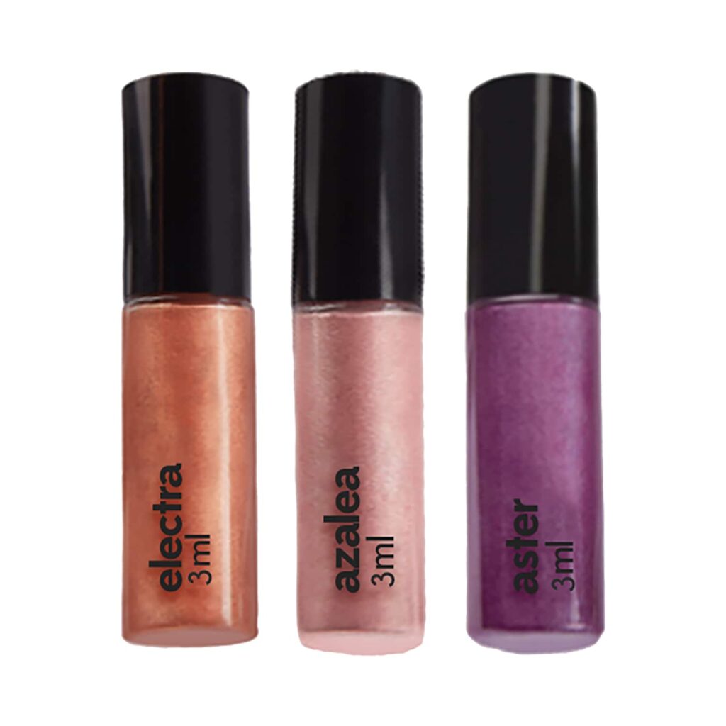 Ruby's Organics Quick Set Liquid Eyeshadow Minis Set - Earth Metal (3Pcs) - Ruby's Organics