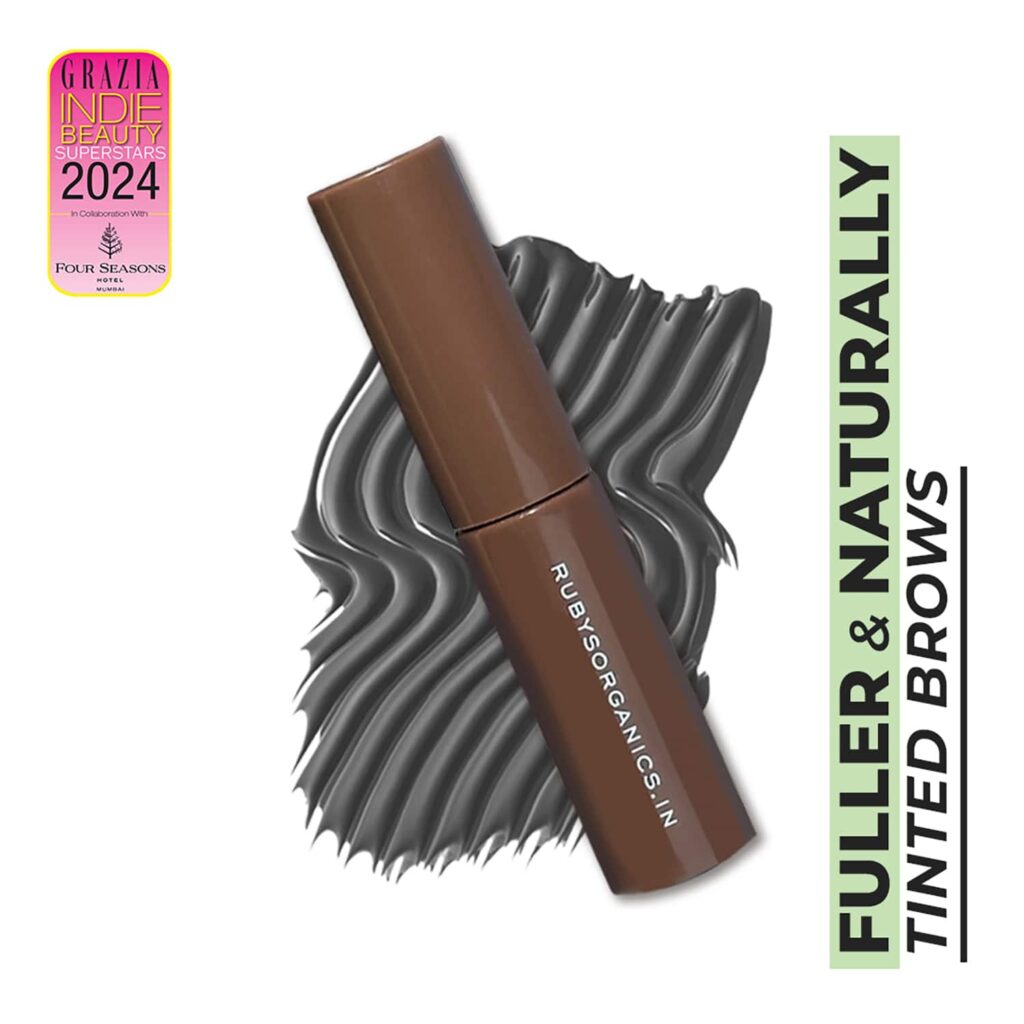 Ruby's Organics Tinted Eyebrow Gel - Ash (6 ml) - Ruby's Organics