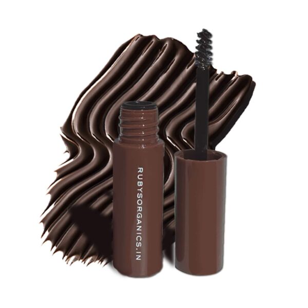 Ruby's Organics Tinted Eyebrow Gel - Dark Brown (6 ml) - Ruby's Organics