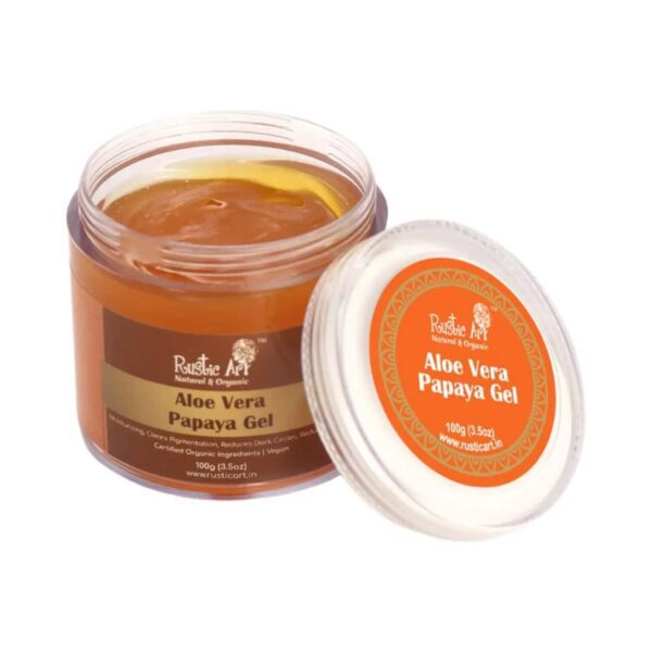 Rustic Art Aloe Vera Papaya Gel (100g) - Rustic Art
