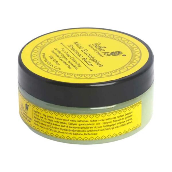 Rustic Art Organic Mint Eucalyptus Shampoo Butter (100g) - Rustic Art