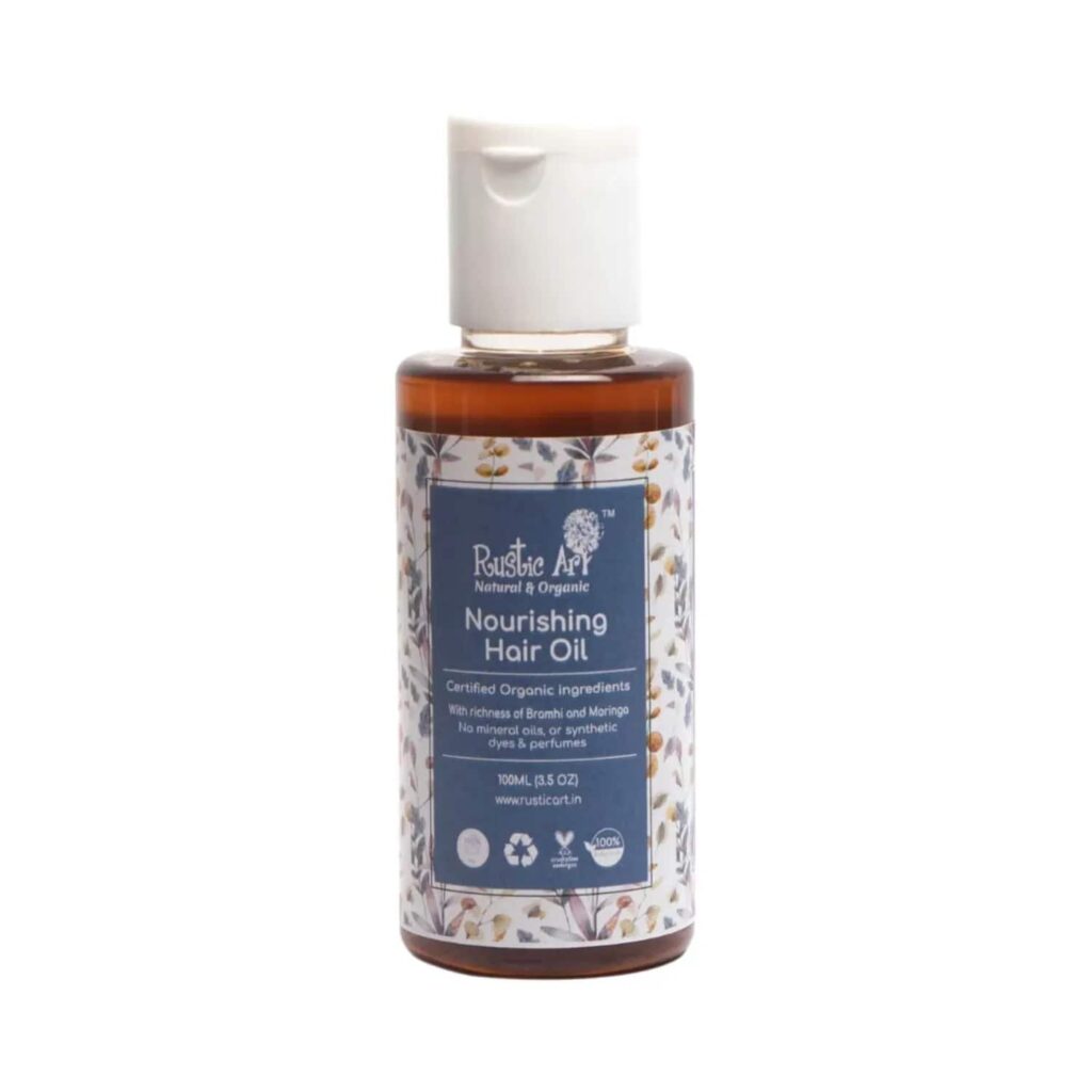 Rustic Art Organic Nourishing Hair Oil (100ml) - Rustic Art