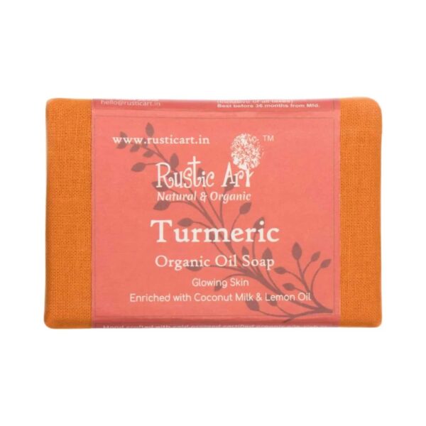 Rustic Art Organic Turmeric Soap (100g) - Rustic Art