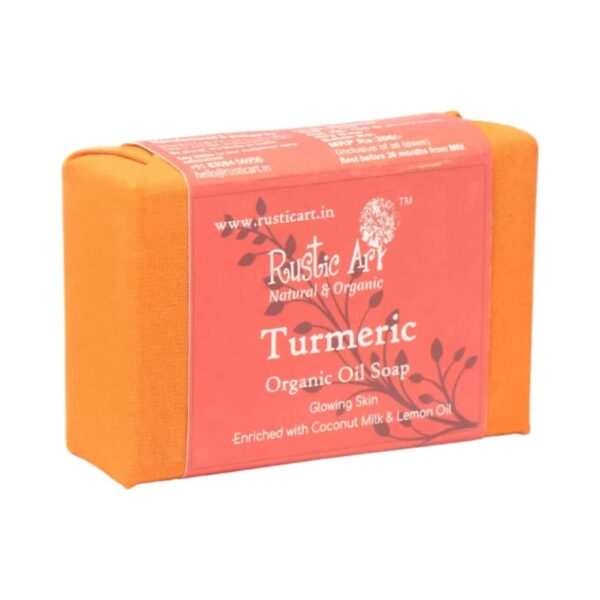 Rustic Art Organic Turmeric Soap (100g) - Rustic Art