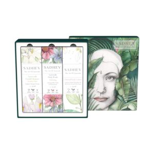 Sadhev Arva Kala The Skincare Indulgence Kit Include Facial Cleanser Body Wash and Body Lotion (3Pcs) - Sadhev