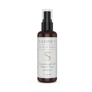 Sadhev Ayurveda Ayurvedic Radiance Toner Swarna Bhasma & Sugarcane (75 ml) - Sadhev