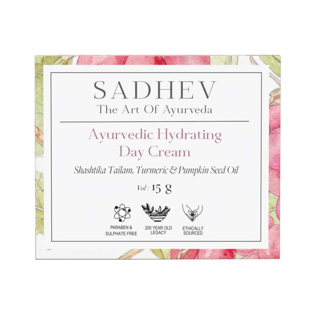 Sadhev Ayurvedic Hydrating Day Cream (15g) - Sadhev