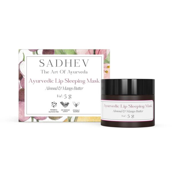 Sadhev Ayurvedic Lip Sleeping Mask with Almond and Mango Butter (5 g) - Sadhev