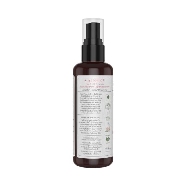 Sadhev Ayurvedic Pore Tightening Toner (75ml) - Sadhev