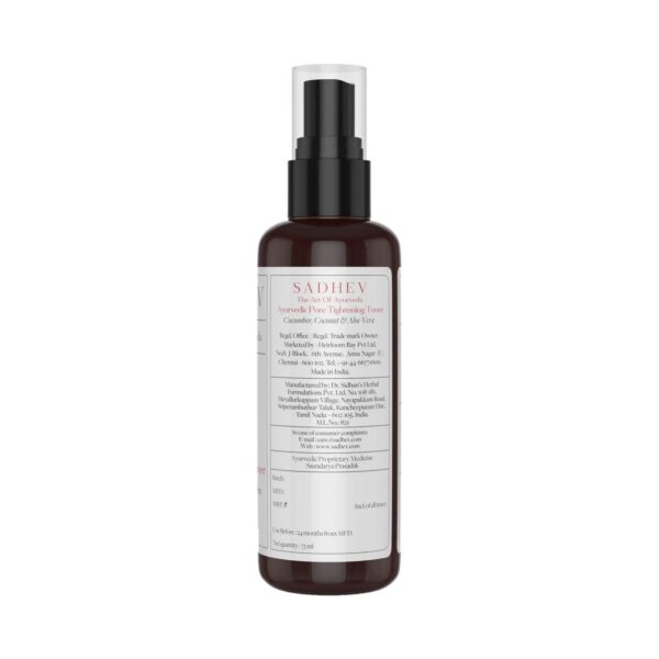 Sadhev Ayurvedic Pore Tightening Toner (75ml) - Sadhev