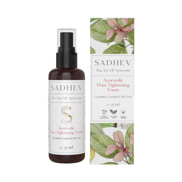 Sadhev Ayurvedic Pore Tightening Toner (75ml) - Sadhev