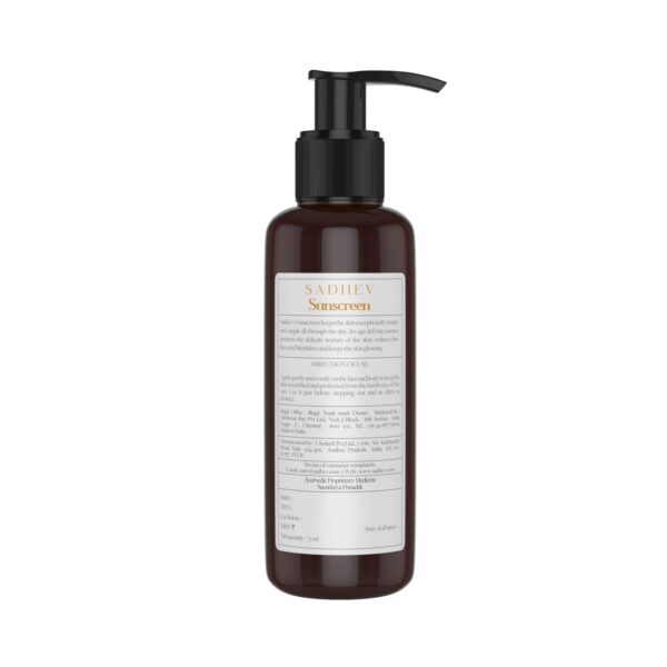 Sadhev Ayurvedic Sunscreen SPF 30 (75ml) - Sadhev