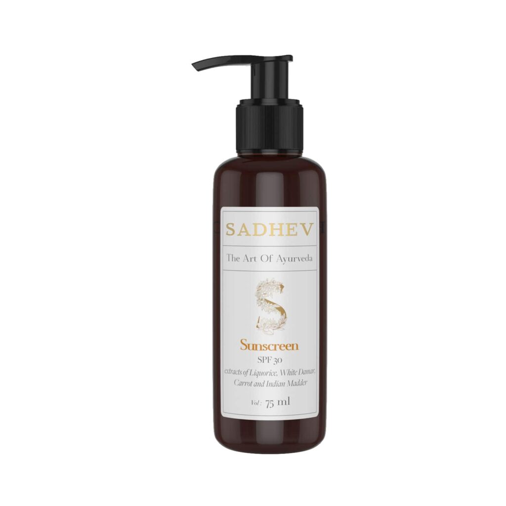 Sadhev Ayurvedic Sunscreen SPF 30 (75ml) - Sadhev