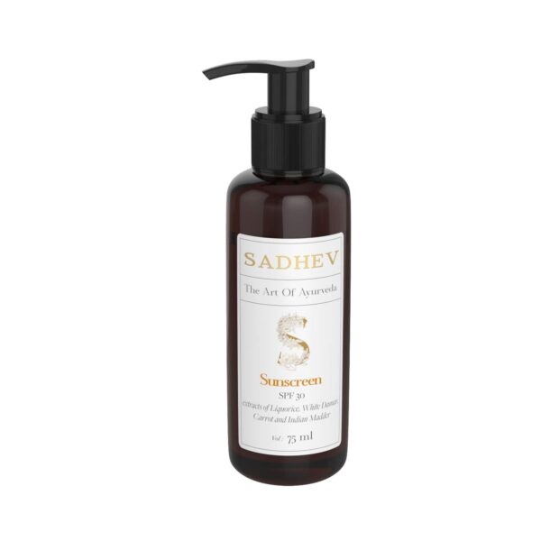 Sadhev Ayurvedic Sunscreen SPF 30 (75ml) - Sadhev