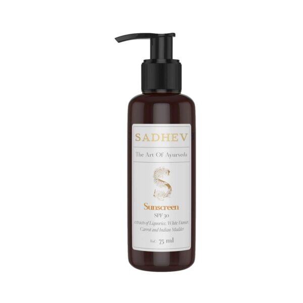 Sadhev Ayurvedic Sunscreen SPF 30 (75ml) - Sadhev