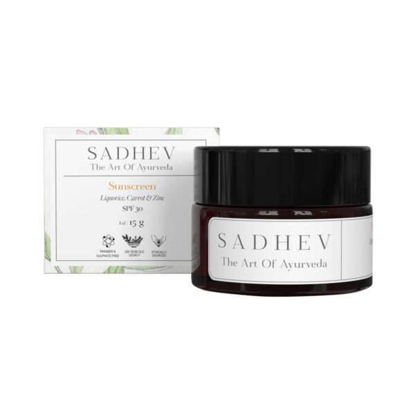 Sadhev Mini Ayurvedic Sunscreen SPF 30 (15g) - Sadhev
