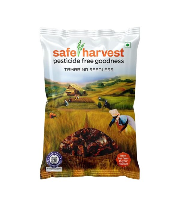 Safe Harvest Pesticide-Free Seedless Tamarind | Seedless Emli | Soft & Delicious - 500grams