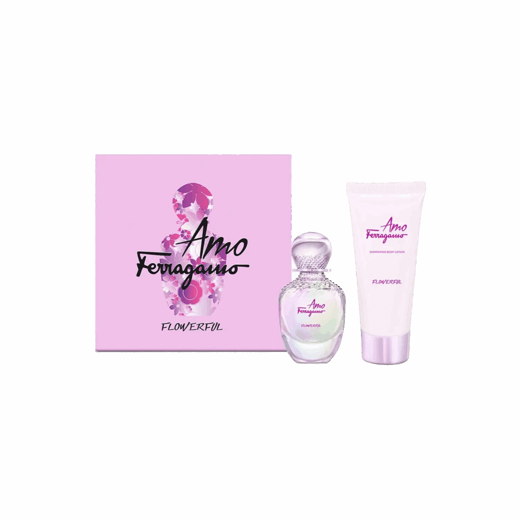 Salvatore Ferragamo Amo Flowerul Kit : Eau de Parfum, Body Lotion (2 pcs) - Salvatore Ferragamo