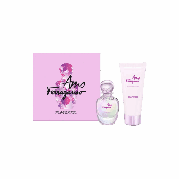 Salvatore Ferragamo Amo Flowerul Kit : Eau de Parfum, Body Lotion (2 pcs) - Salvatore Ferragamo