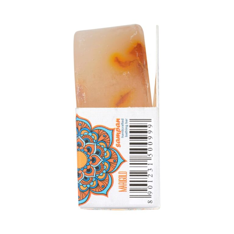 Sampan Handcrafted Glycerin Marigold Bathing Bar - (100g) - Sampan