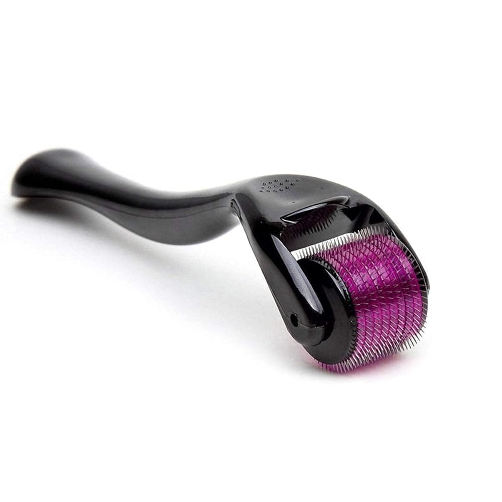 Samvarn Derma Roller with 540 Titanium Alloy Micro Needles 0.5 mm | Suitable for Beard Also | Reduces Hair Fall | Stimulates Hair Follicles | Easy to use | Safe & Effective (B3)