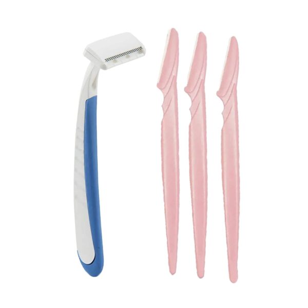 Sanfe Bikiniline Trimmer & Razor For Sensitive Areas and Eyebrow Touch up Razor - Pack of 3 Combo - Sanfe