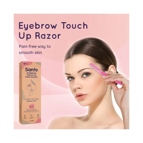 Sanfe Eyebrow Touch Up Face Razor - (3Pcs) - Sanfe