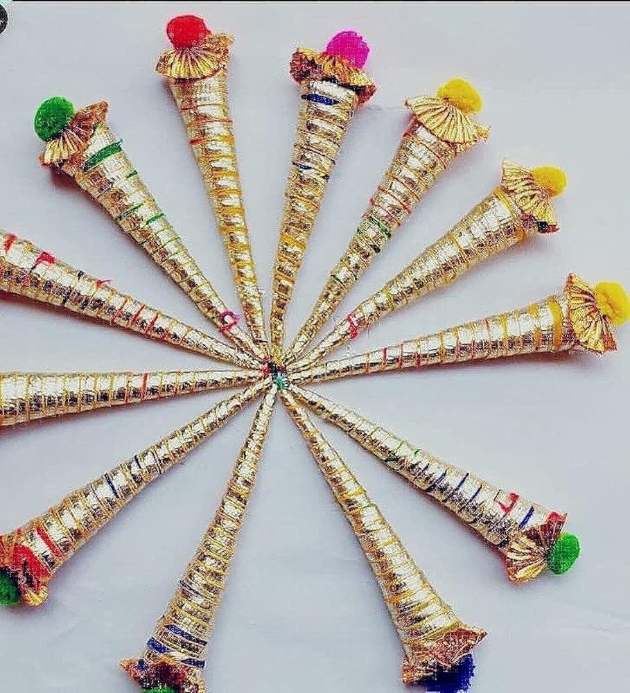 Sanvatsar Mehendi Cones For Hand Natural Mehndi Cones For Hand Designing Reddish Brown Color Long Lasting Mehandi Pack of 12