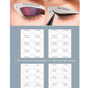 S.A.V.I 32 Styles 4 Sheets Eye Makeup Quick Eyeliner Eye-shadow Stencil Stickies For Women
