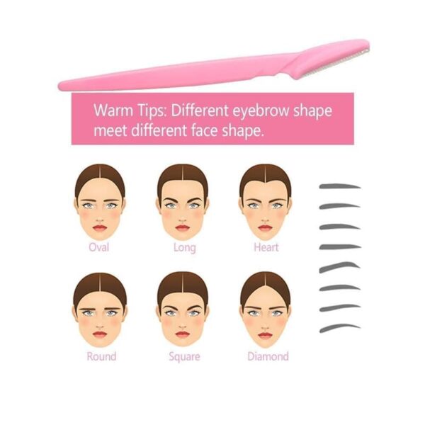 Scholazs Combo Of Derma Roller 0.5mm With 540 Titanium Micro Needles For Hair Growth And 3 Pcs Eyebrow Face Razor And Ice Roller For Face Skin Glowing Ice Cube Massager