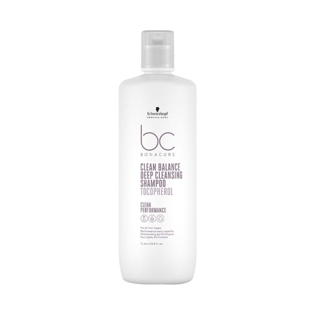 Schwarzkopf Professional Bonacure Clean Balance Deep Cleansing Shampoo With Tocopherol (1000ml) - Schwarzkopf Professional