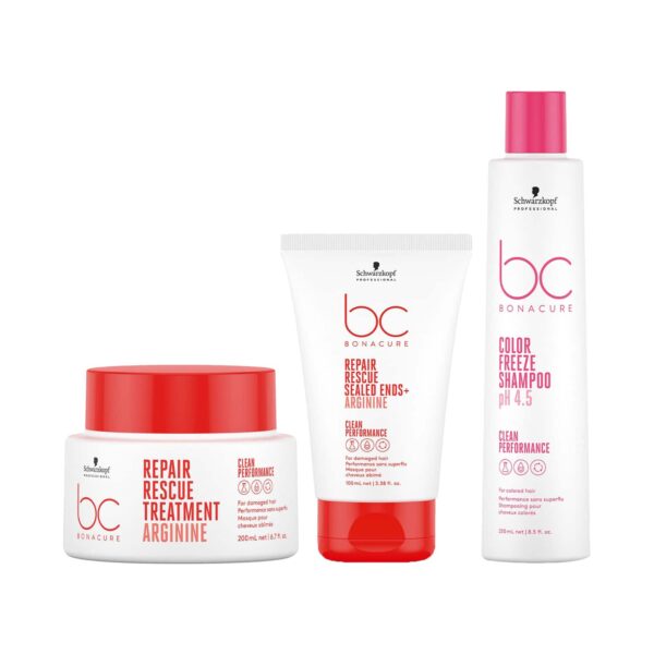 Schwarzkopf Professional Bonacure Damage Repair Combo with Arginine - (Shampoo+Conditioner+Cream) - Schwarzkopf Professional