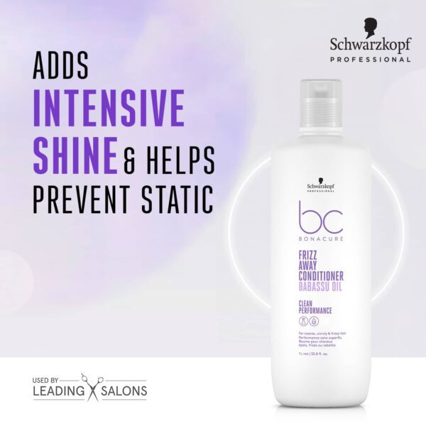 Schwarzkopf Professional Bonacure Frizz Away Conditioner With Babassu Oil (1000ml) - Schwarzkopf Professional