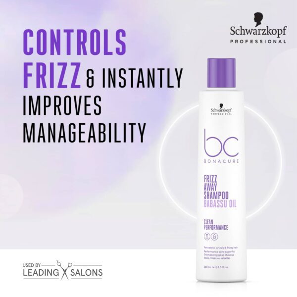 Schwarzkopf Professional Bonacure Frizz Away Shampoo+Conditioner+Ultime Argan Finishing Oil Combo - Schwarzkopf Professional
