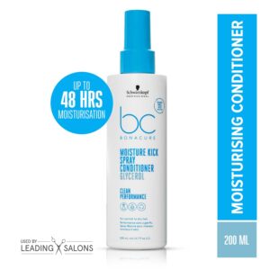 Schwarzkopf Professional Bonacure Moisture Kick Spray Conditioner With Glycerol For Dry Hair (200ml) - Schwarzkopf Professional