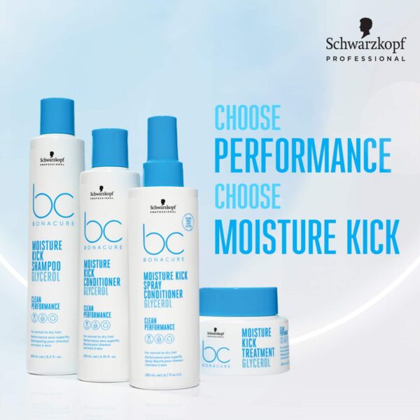 Schwarzkopf Professional Bonacure Moisture Kick Spray Conditioner With Glycerol For Dry Hair (200ml) - Schwarzkopf Professional