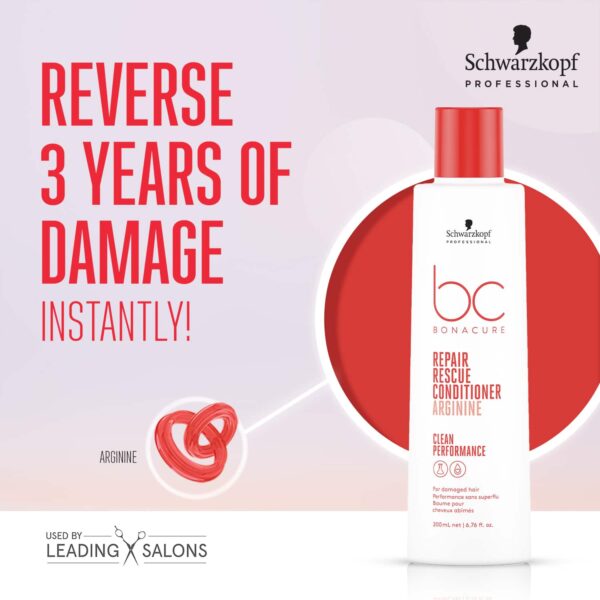 Schwarzkopf Professional Bonacure Repair Rescue Conditioner With Arginine (200ml) - Schwarzkopf Professional
