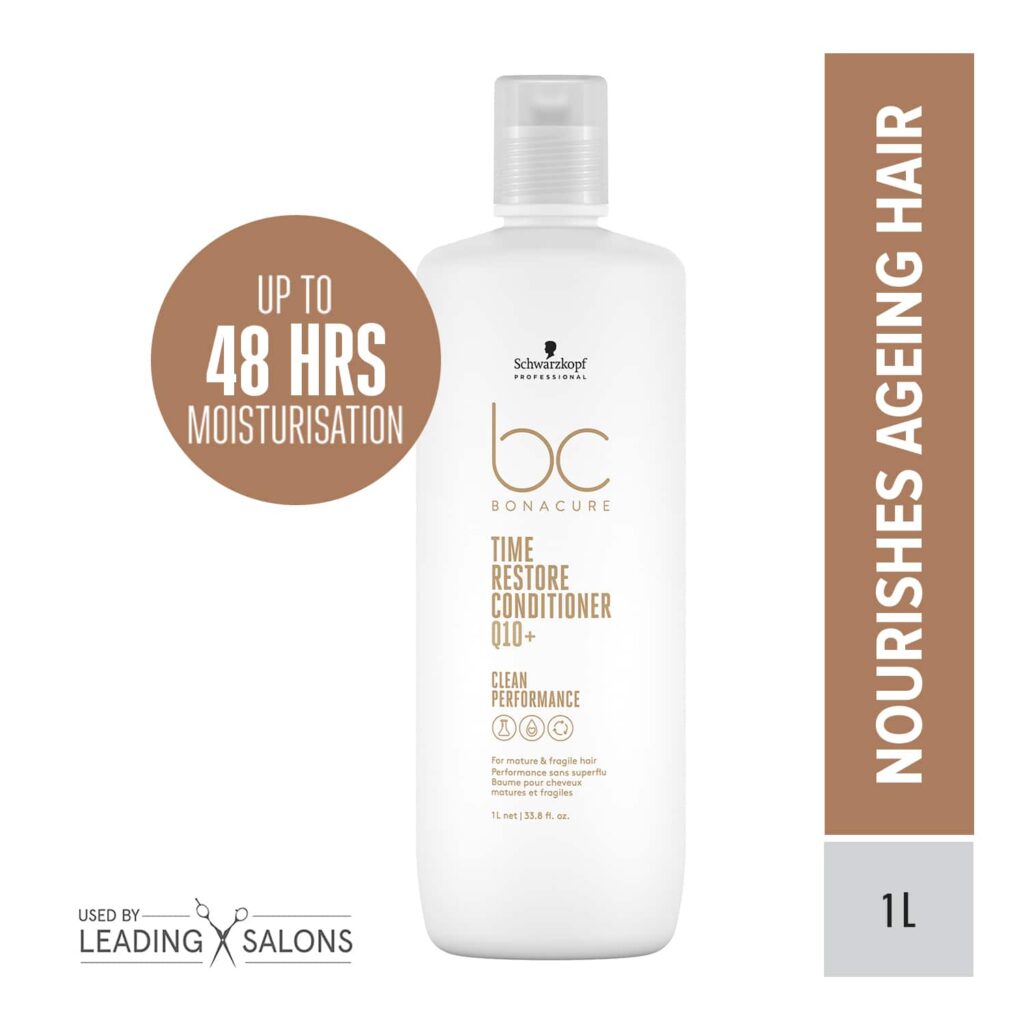 Schwarzkopf Professional Bonacure Time Restore Conditioner With Q10+ (1000ml) - Schwarzkopf Professional