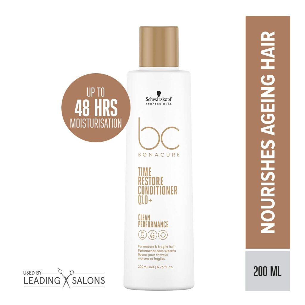 Schwarzkopf Professional Bonacure Time Restore Conditioner With Q10+ (200ml) - Schwarzkopf Professional