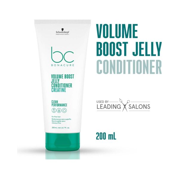 Schwarzkopf Professional Bonacure Volume Boost Jelly Conditioner With Creatine For Fine Hair (200ml) - Schwarzkopf Professional