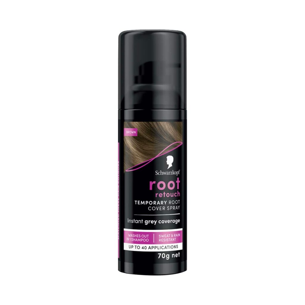 Schwarzkopf Root Retouch Instant Temporary Hair Spray - Brown (120ml) - Schwarzkopf