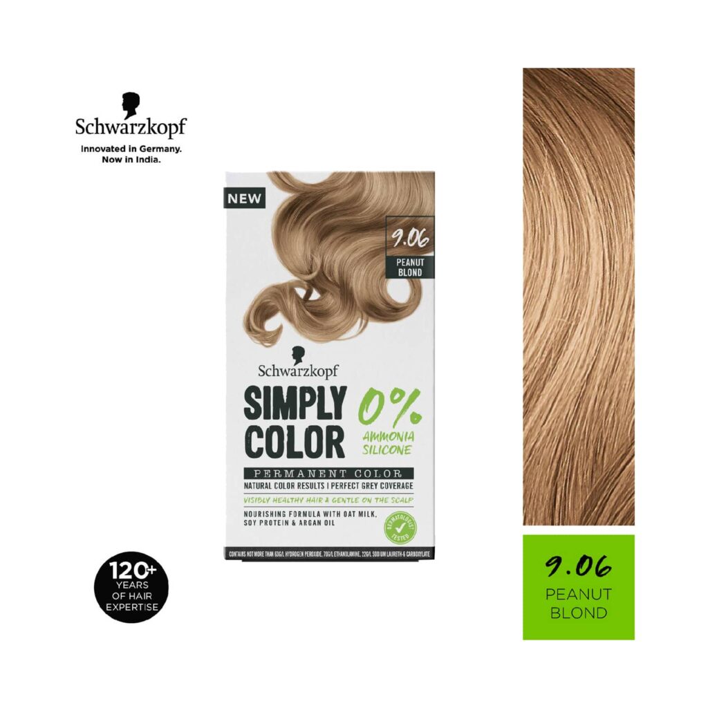 Schwarzkopf Simply Color Permanent Hair Colour - 9.06 Peanut Blonde (142.5ml) - Schwarzkopf