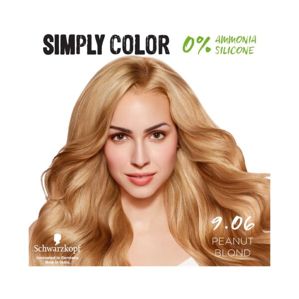 Schwarzkopf Simply Color Permanent Hair Colour - 9.06 Peanut Blonde (142.5ml) - Schwarzkopf