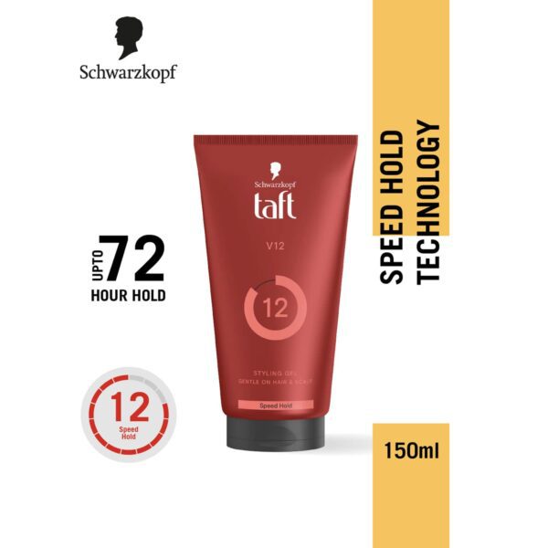 Schwarzkopf Taft V12 Styling Gel Fast Drying (150ml) - Schwarzkopf