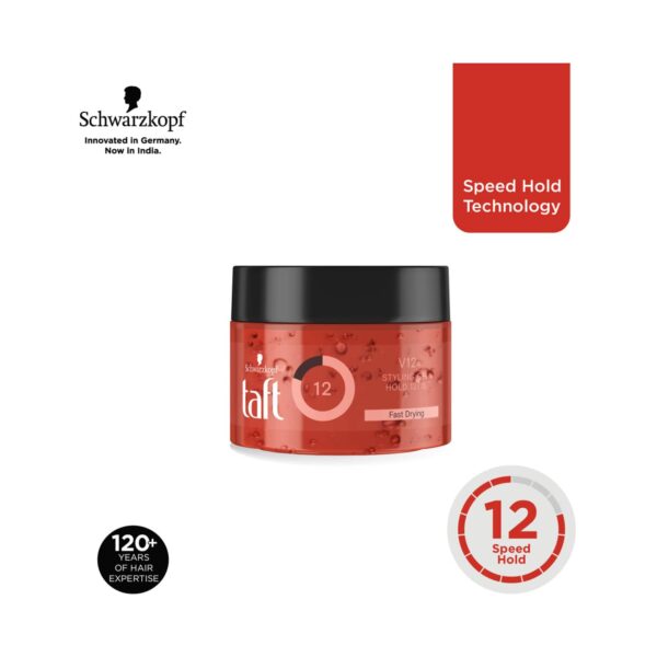 Schwarzkopf Taft V12 Styling Gel Fast Drying (250ml) - Schwarzkopf