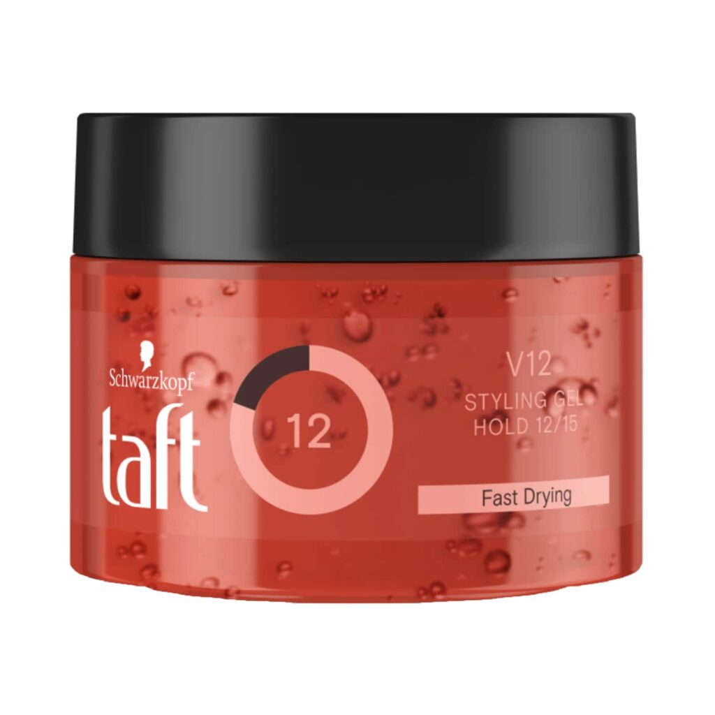 Schwarzkopf Taft V12 Styling Gel Fast Drying (250ml) - Schwarzkopf