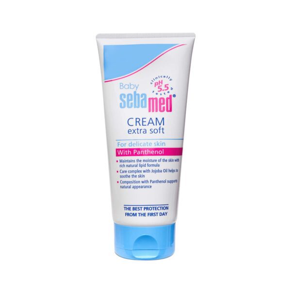 SebaMed Baby Cleansing Bar (150 g) & Baby Cream Extra Soft (200 ml) Combo - Sebamed