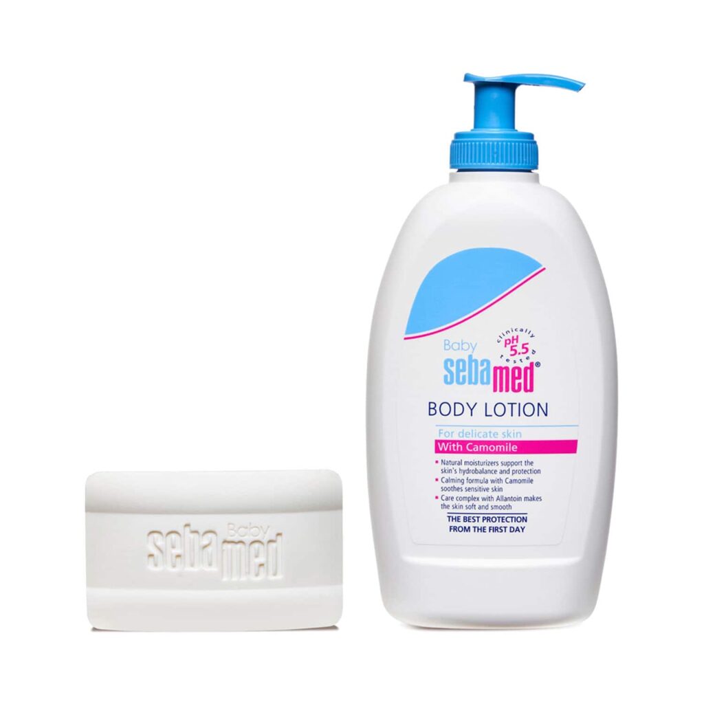 Sebamed Baby Cleansing Bar (150 g) & Baby Lotion (400 ml) Combo - Sebamed