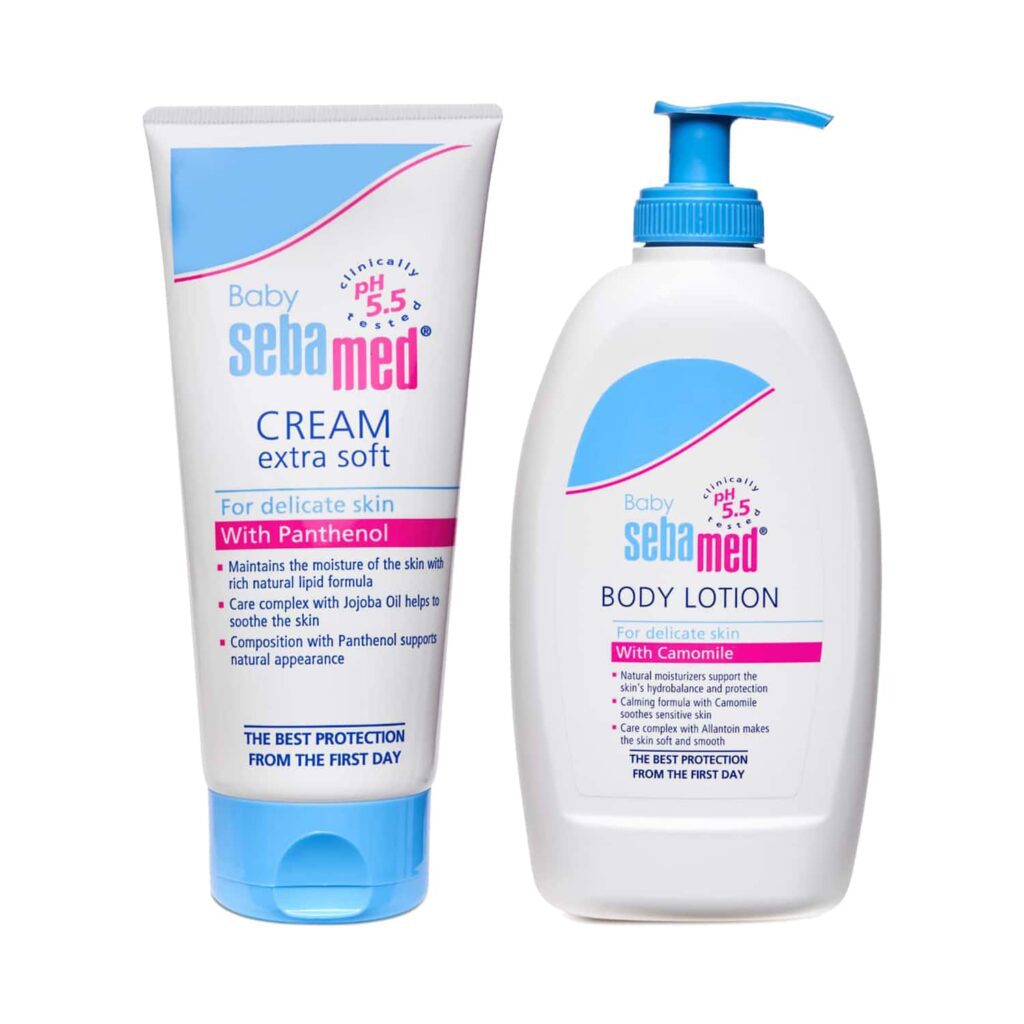 Sebamed Baby Lotion (400 ml) & Baby Cream Extra Soft (200 ml) Combo - Sebamed