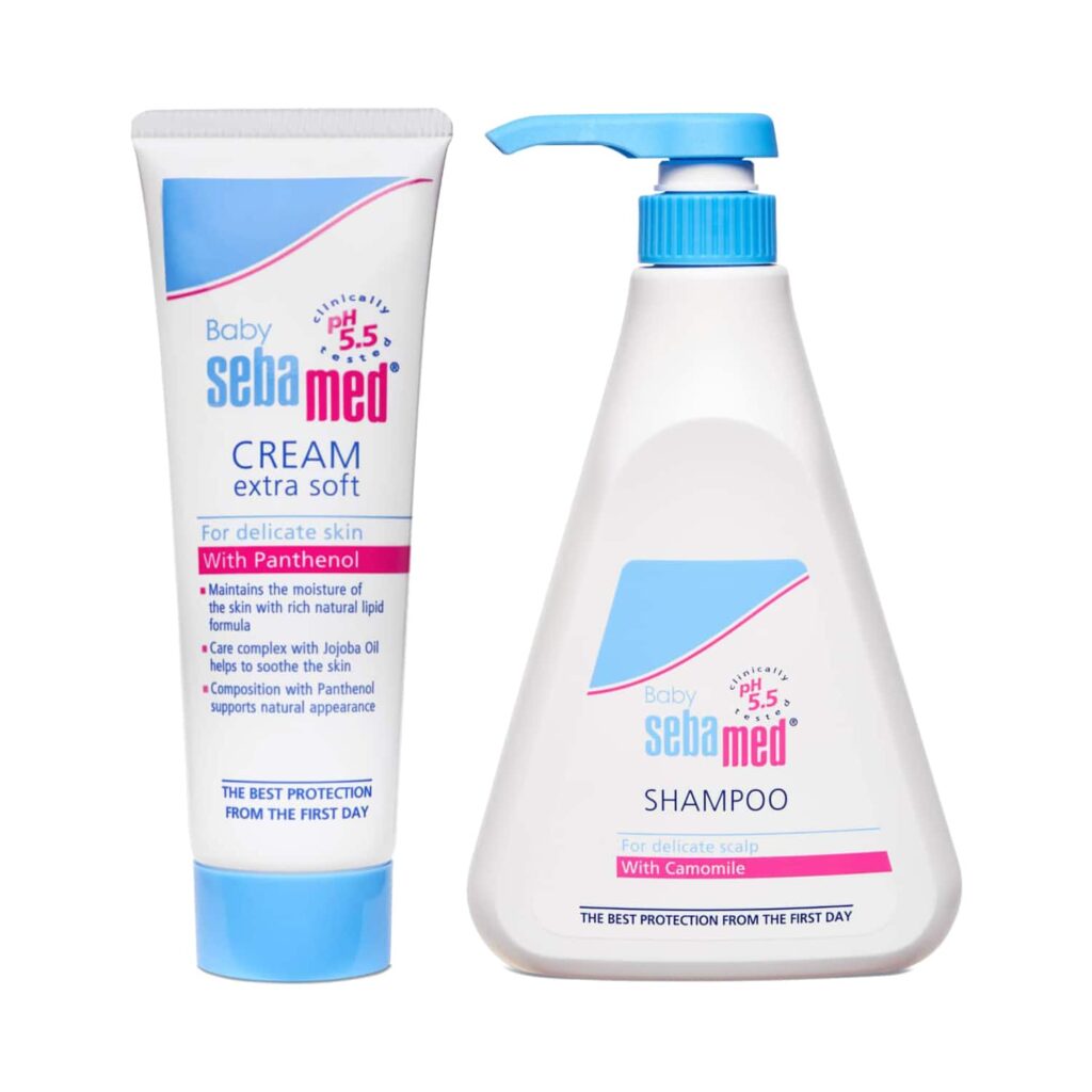 Sebamed Children's Shampoo (500 ml) & Baby Cream Extra Soft (50 ml) Combo - Sebamed